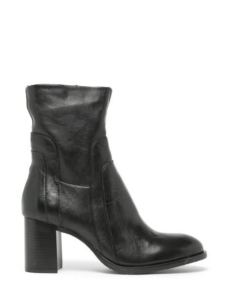 Bottines à Talon En Cuir Mjus Noir women P26206