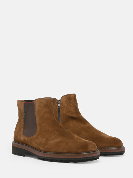 Chelsea Boots Benson Uit Leder Mephisto Bruin men P5143617 ander zicht 3