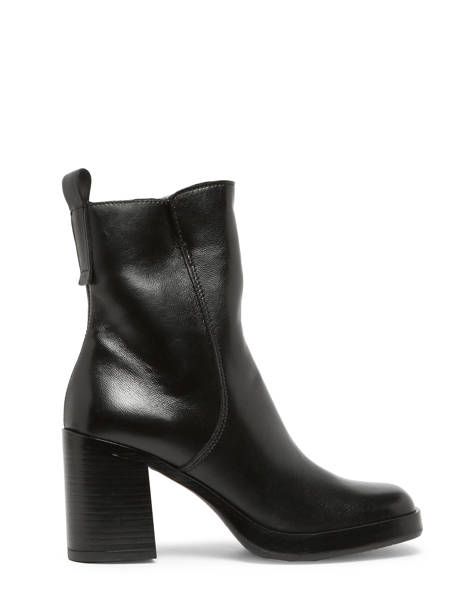 Bottines à Talon En Cuir Mjus Noir women P96212