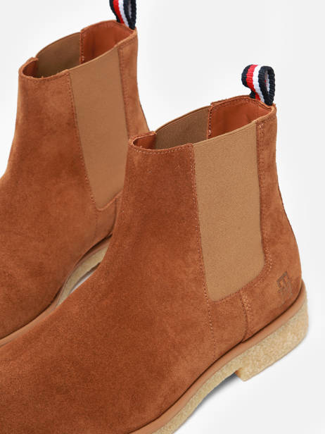 Chelsea Boots Uit Leder Tommy hilfiger Bruin men ANA ander zicht 1