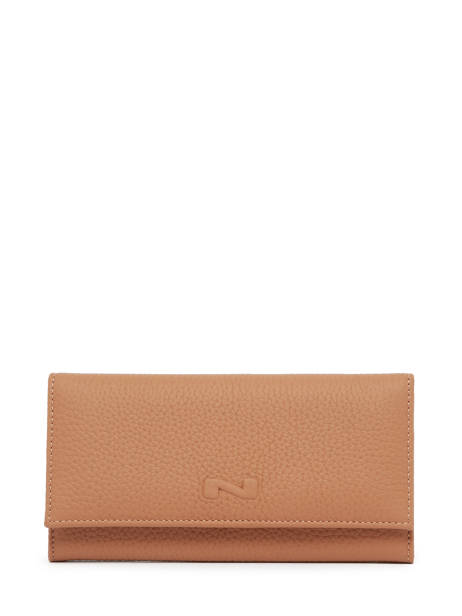 Portefeuille N City Continental Cuir Nathan baume Marron original n 185N