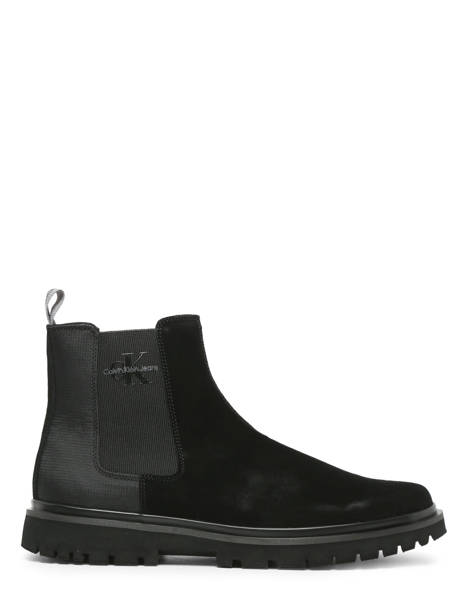 Chelsea Boots Uit Leder Calvin klein jeans Zwart men 76400T