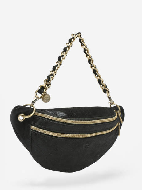 Sac Banane Mila louise Noir vintage 23689X vue secondaire 2