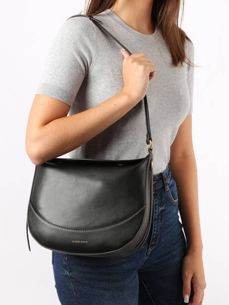 Schoudertas Daily Leder Vanessa bruno Zwart daily 85V40870 ander zicht 1