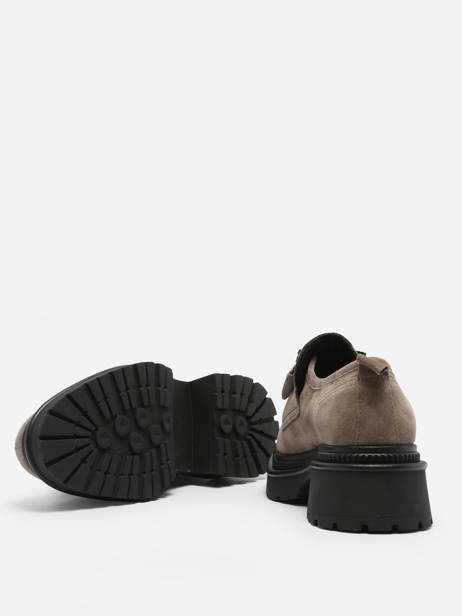 Mocassins Uit Leder Alpe Grijs women 27261121 ander zicht 3