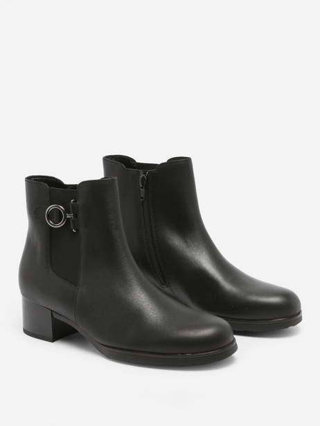 Bottines En Cuir Gabor Noir women 27 vue secondaire 3