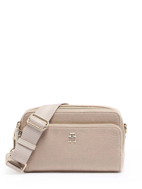 Sac Bandoulière Iconic Tommy Polyester Tommy hilfiger Beige iconic tommy AW15879