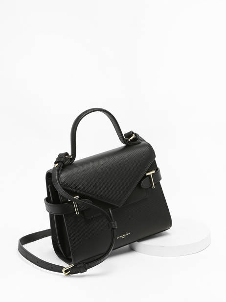 Cross Body Tas S Emilie Leder Le tanneur Zwart emily TEMI1003 ander zicht 2