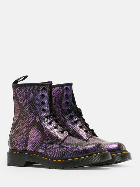 Enkellaarsjes 1460 Viper Uit Leder Dr martens Violet women 31027719 ander zicht 2