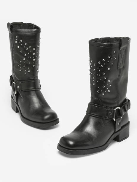 Boots Modular En Cuir Ps poelman Noir women MODULA36 vue secondaire 1