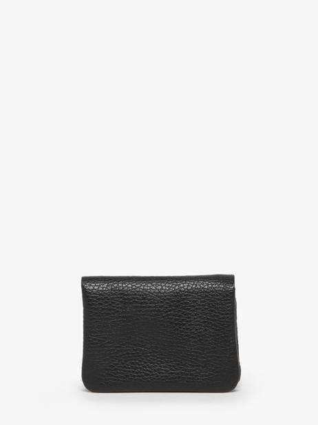 Porte-monnaie Cuir Milano Noir caviar CA23092 vue secondaire 2