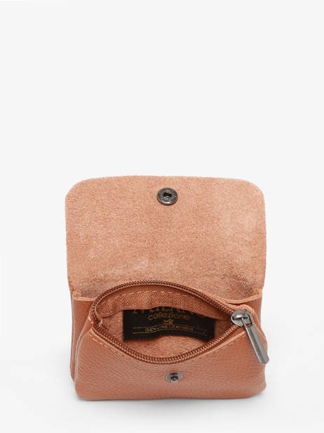 Portemonnee Leder Milano Bruin caviar CA23092 ander zicht 1