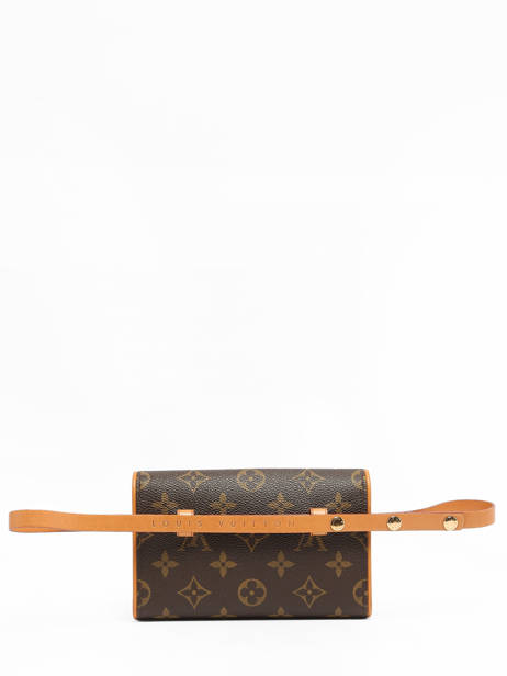 Preloved Louis Vuitton Heuptasje Florentine Monogram Brand connection Bruin louis vuitton AAX5645 ander zicht 4