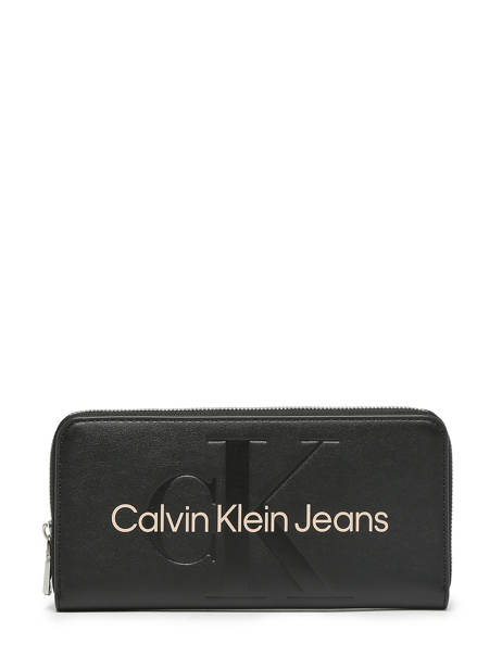 Portefeuille Calvin klein jeans Noir sculpted K607634