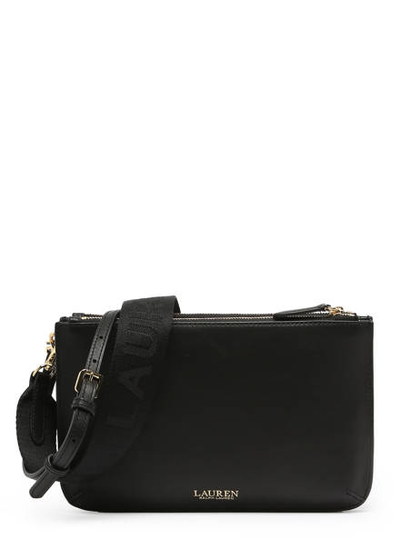 Sac Bandoulière Landyn Cuir Lauren ralph lauren Noir landyn 31920066