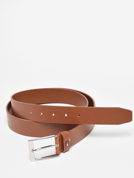 Ceinture Tommy hilfiger Marron layton AM10846 vue secondaire 3