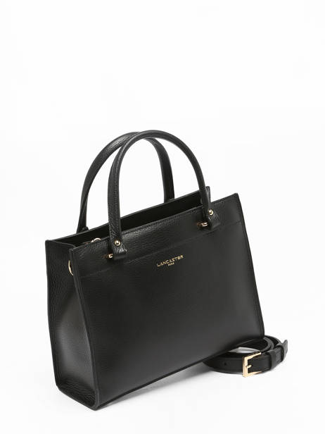 Handtas Foulonne Double Lancaster Zwart foulonne double 63 ander zicht 2