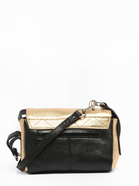 Cross Body Tas Diane Xs Noir Or Leder Paul marius Goud or noir DIANXORN ander zicht 4