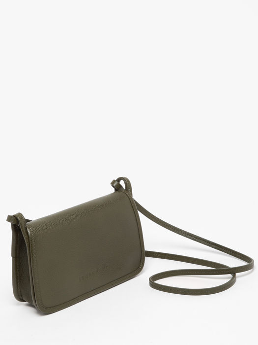 Longchamp Le foulonné Clutch Groen