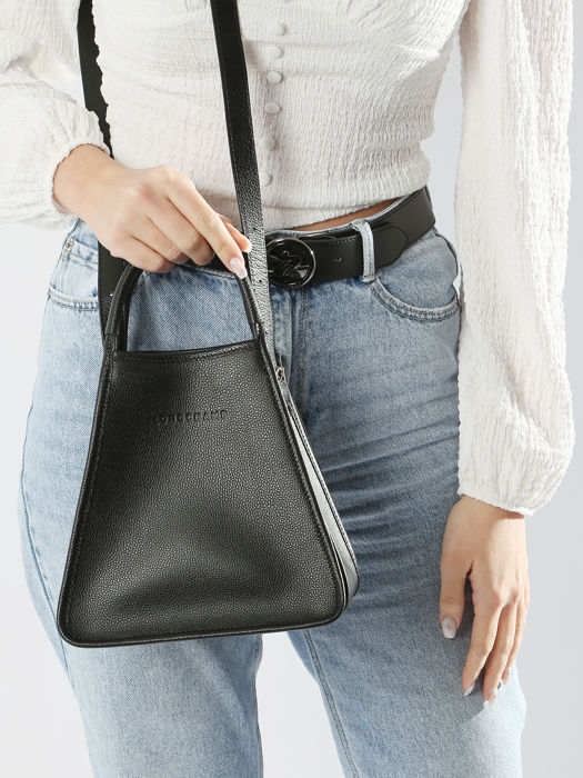 Longchamp Le foulonné Sac porté main Noir