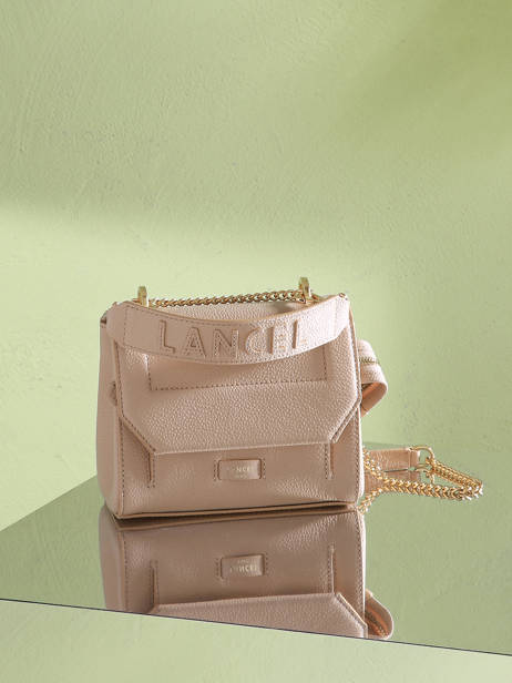 Handtas S Ninon Leder Lancel Beige ninon A09221 ander zicht 5