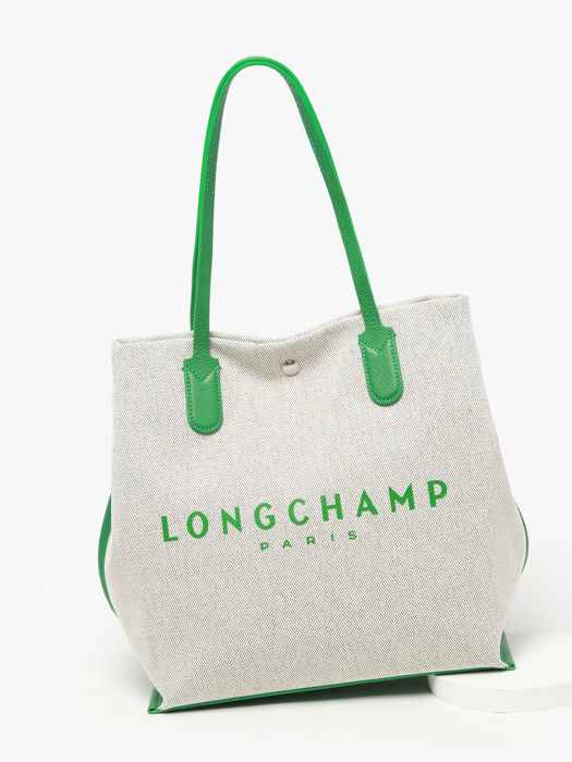 Longchamp Essential toile Schoudertas Groen