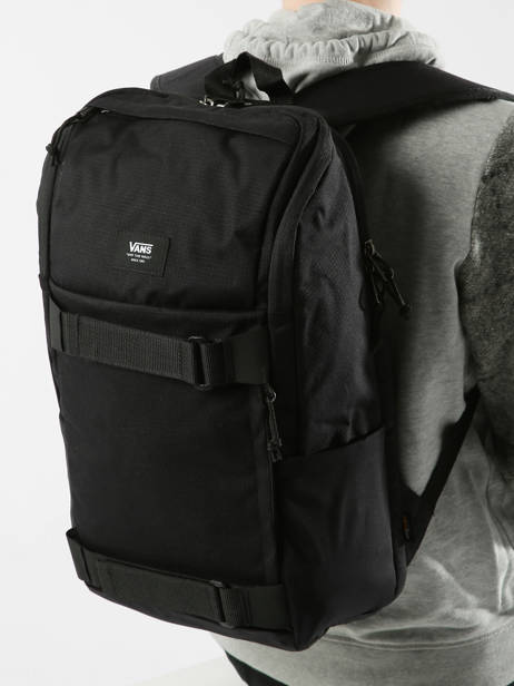 Rugzak 1 Compartiment Vans Zwart backpack VN0A3I70 ander zicht 1