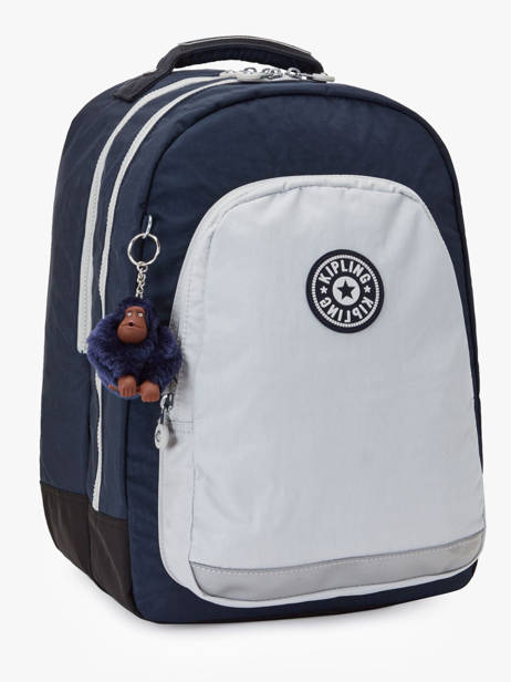 Rugzak Class Room 2 Compartimenten Kipling Blauw back to school / pbg PBGI4053 ander zicht 2