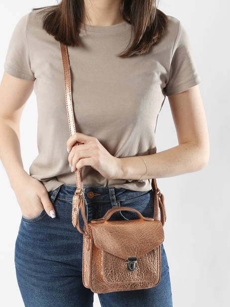 Sac Bandoulière Mademoiselle George Xs Cuir Paul marius Rose vintage GEORGEXS vue secondaire 1