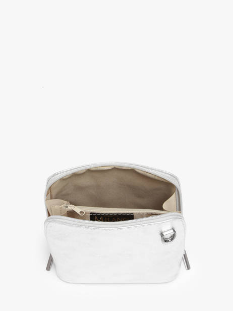 Sac Bandoulière Nine Cuir Milano Argent nine NI23117N vue secondaire 3