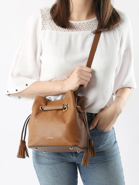 Sac Bourse S Tradition Cuir Etrier Beige tradition ETRA004S vue secondaire 1