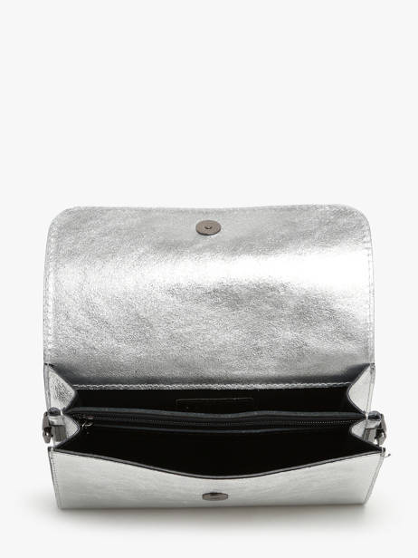 Cross Body Tas Nine Leder Milano Zilver nine NI23064N ander zicht 3