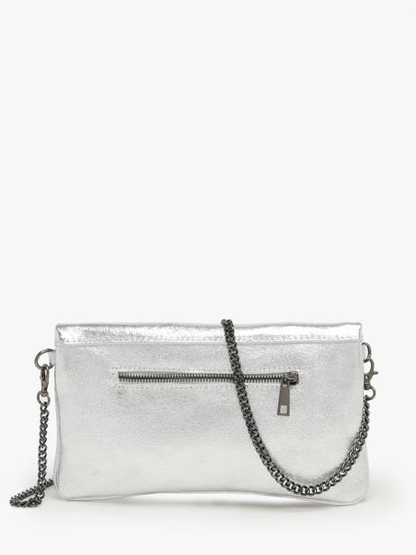Cross Body Tas Nine Leder Milano Zilver nine NI22112N ander zicht 4