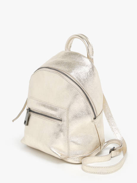 Rugzak Nine Leder Milano Goud nine NI23066 ander zicht 2