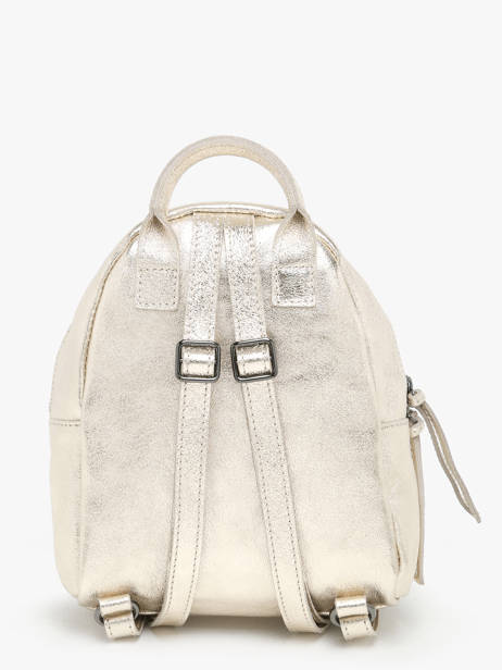 Rugzak Nine Leder Milano Goud nine NI23066 ander zicht 4