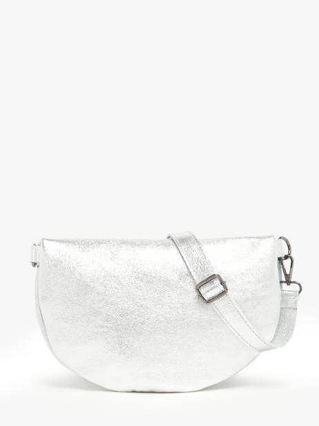 Sac Banane Nine Cuir Milano Argent nine NI21123 vue secondaire 4