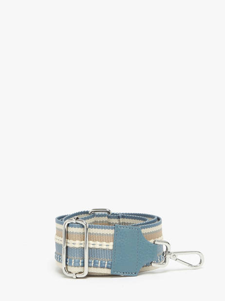 Bandoulière De Sac Caviar Coton Cuir Milano Bleu caviar CA2112EA vue secondaire 1