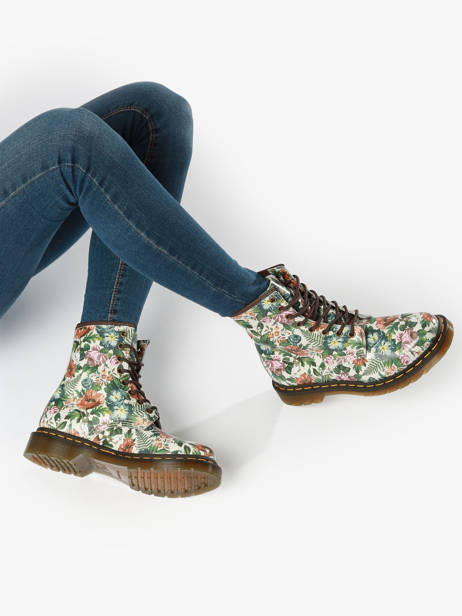 Boots En Cuir Dr martens Multicolore women 31689649 vue secondaire 2