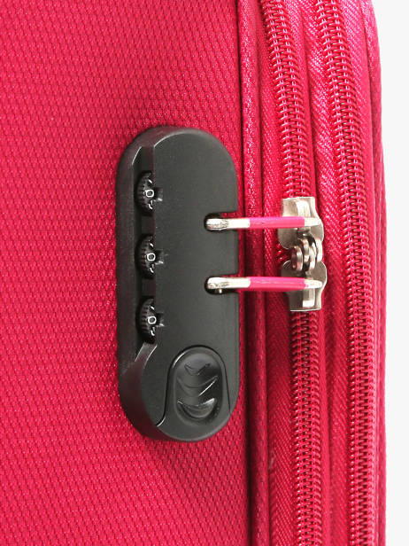 Soepele Reiskoffer Sun Travel Rood sun L ander zicht 1