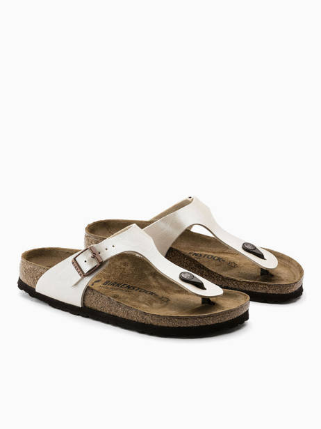 Mules Birkenstock Blanc women 943873 vue secondaire 3