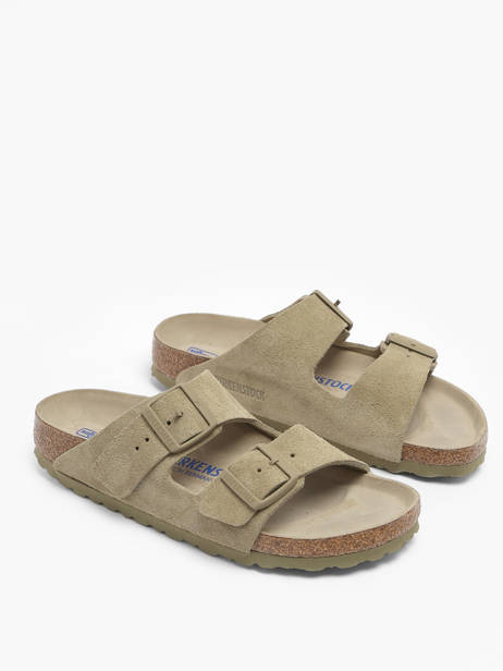 Slippers Arizona Uit Leder Birkenstock Groen men 1019088 ander zicht 2