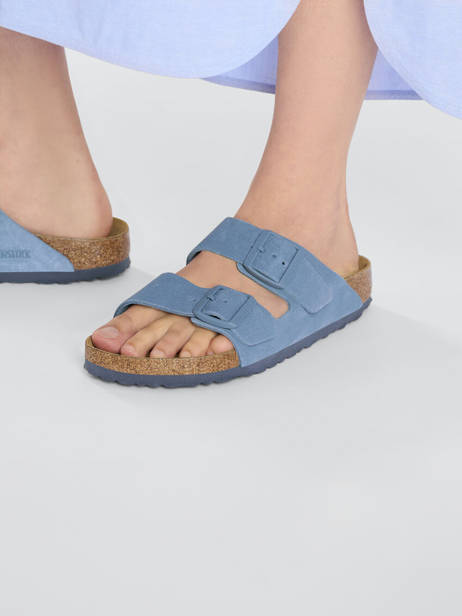 Mules En Cuir Birkenstock Bleu women 1026820 vue secondaire 2