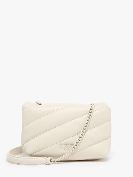 Cross Body Tas Love Bag Puff Leder Pinko Wit love bag puff A1JO ander zicht 4
