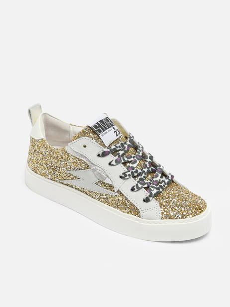 Sneakers Uit Leder Semerdjian Goud women VIKE9586 ander zicht 1