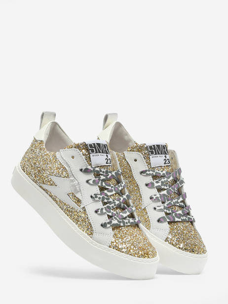 Sneakers Uit Leder Semerdjian Goud women VIKE9586 ander zicht 3