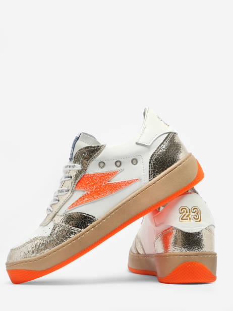 Sneakers Uit Leder Semerdjian Oranje women NUN11554 ander zicht 4