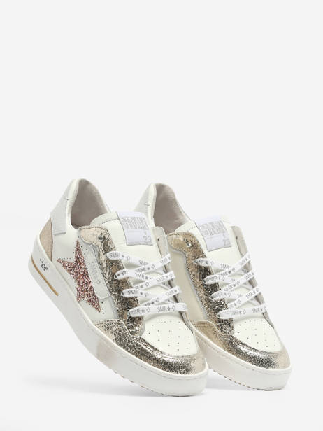 Sneakers Uit Leder Semerdjian Goud women ALE11813 ander zicht 3