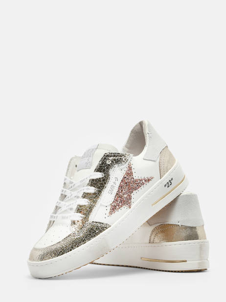 Sneakers Uit Leder Semerdjian Goud women ALE11813 ander zicht 4