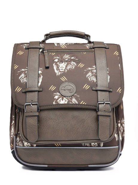 Rugzak 2 Compartimenten Cameleon Bruin vintage urban PBVBSD39