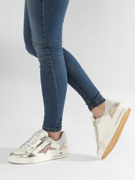 Sneakers Uit Leder Semerdjian Goud women ALE11813 ander zicht 2